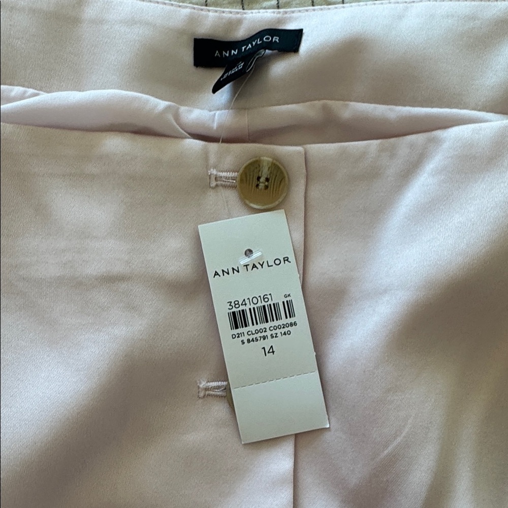 Ann Taylor NWT Light Pink Button-Down High Neck Vest Plus Size - Picture 5 of 5